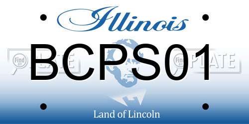 BCPS01 Illinois License Plate