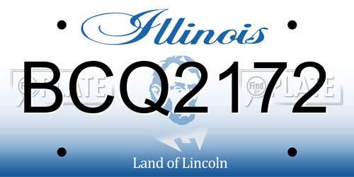 BCQ2172 Illinois License Plate