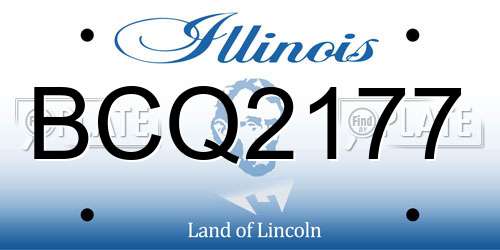 BCQ2177 Illinois License Plate