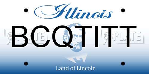BCQTITT Illinois License Plate