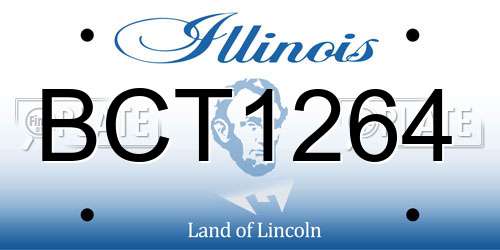 BCT1264 Illinois License Plate