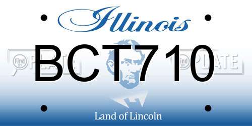 BCT710 Illinois License Plate