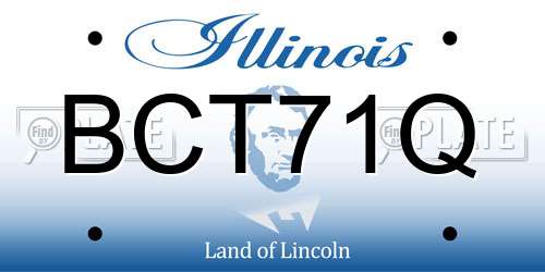 BCT71Q Illinois License Plate