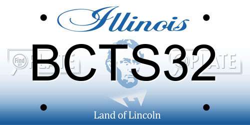 BCTS32 Illinois License Plate