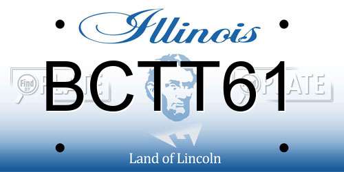 BCTT61 Illinois License Plate