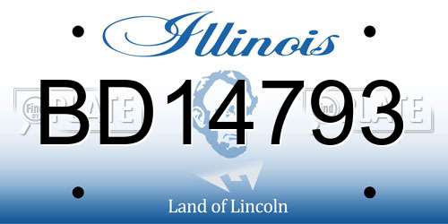 BD14793 Illinois License Plate