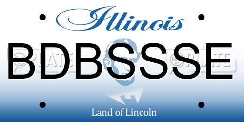 BDBSSSE Illinois License Plate