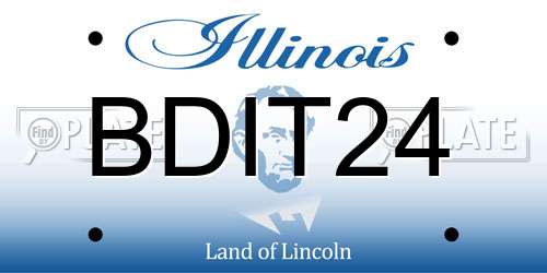 BDIT24 Illinois License Plate