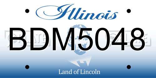 BDM5048 Illinois License Plate