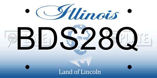 BDS28Q Illinois License Plate