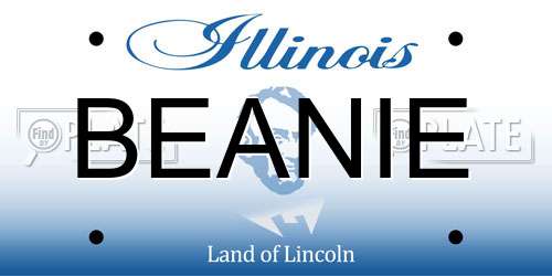 BEANIE Illinois License Plate