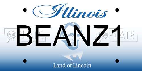 BEANZ1 Illinois License Plate