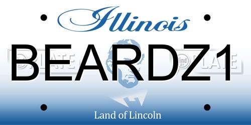 BEARDZ1 Illinois License Plate