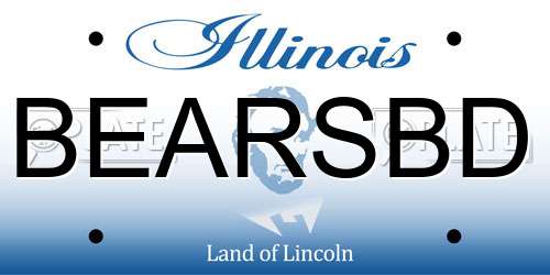 BEARSBD Illinois License Plate