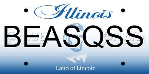 BEASQSS Illinois License Plate