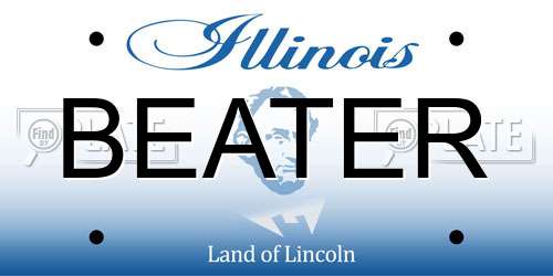 BEATER Illinois License Plate