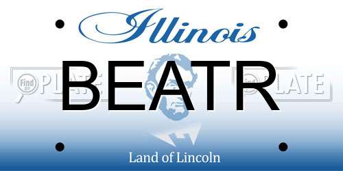 BEATR Illinois License Plate