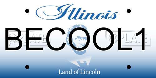 BECOOL1 Illinois License Plate