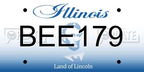 BEE179 Illinois License Plate