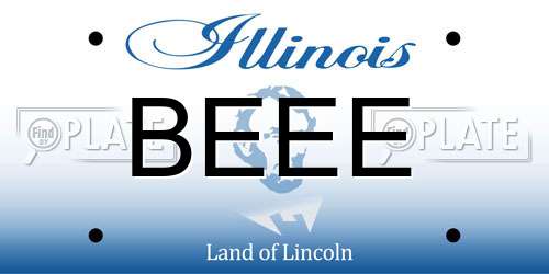 BEEE Illinois License Plate