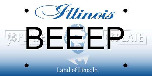 BEEEP Illinois License Plate