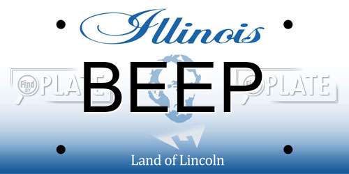 BEEP Illinois License Plate