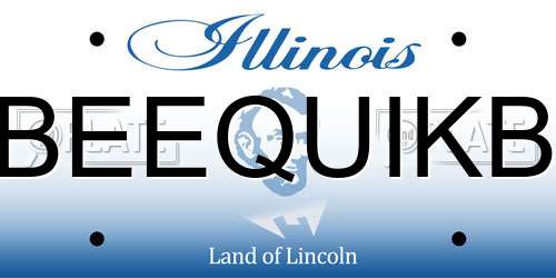 BEEQUIKB Illinois License Plate