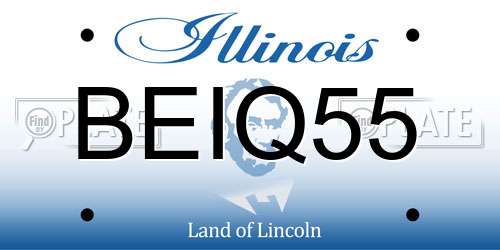 BEIQ55 Illinois License Plate