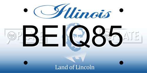 BEIQ85 Illinois License Plate