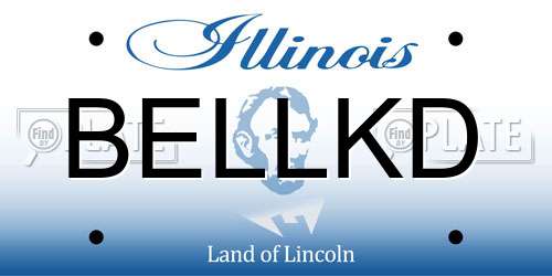 BELLKD Illinois License Plate