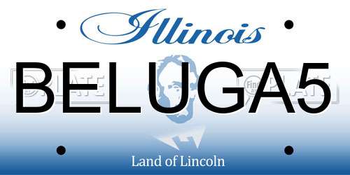 BELUGA5 Illinois License Plate