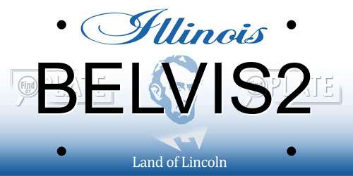 BELVIS2 Illinois License Plate