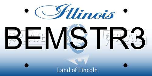 BEMSTR3 Illinois License Plate