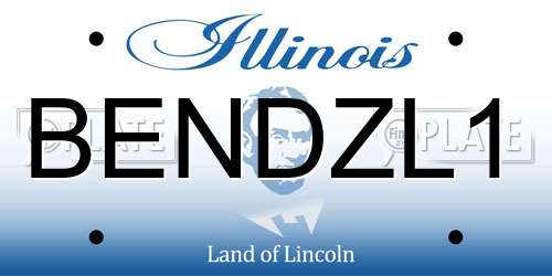 BENDZL1 Illinois License Plate