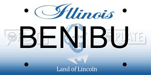 BENIBU Illinois License Plate