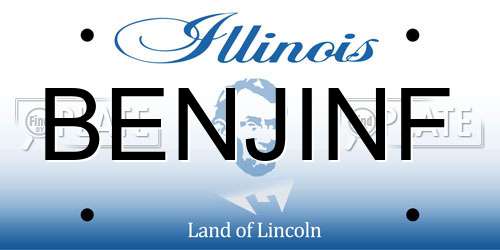 BENJINF Illinois License Plate