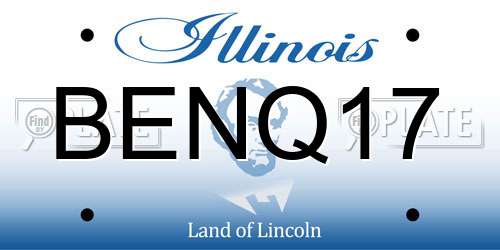 BENQ17 Illinois License Plate