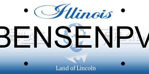 BENSENPV Illinois License Plate