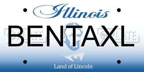 BENTAXL Illinois License Plate