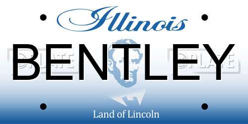 BENTLEY Illinois License Plate