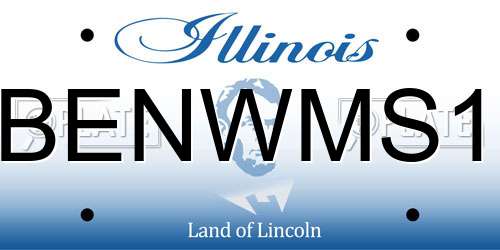 BENWMS1 Illinois License Plate