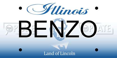 BENZO Illinois License Plate