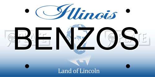 BENZOS Illinois License Plate