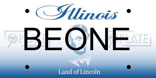 BEONE Illinois License Plate