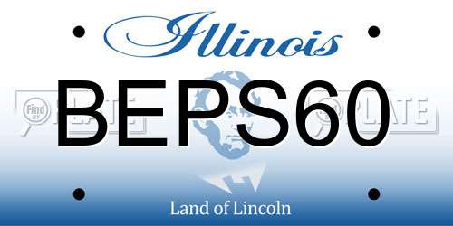 BEPS60 Illinois License Plate