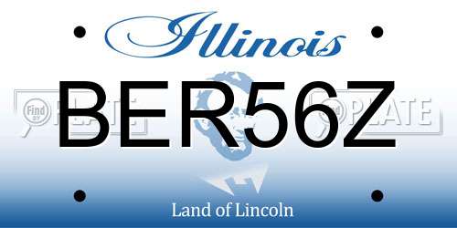 BER56Z Illinois License Plate