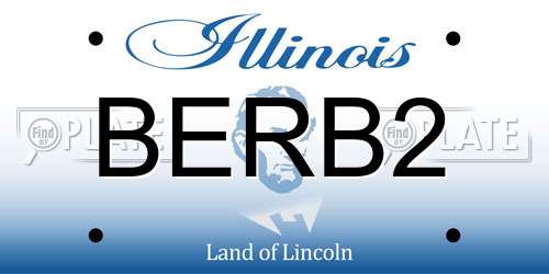 BERB2 Illinois License Plate