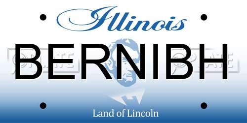 BERNIBH Illinois License Plate
