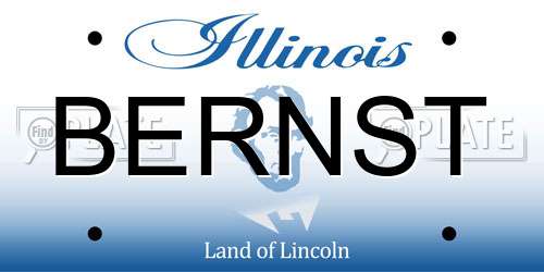 BERNST Illinois License Plate