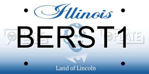 BERST1 Illinois License Plate